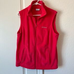Columbia Pink Fleece Vest size L